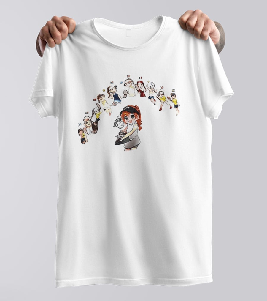 Elena Rybakina US Open Tennis Characters T-Shirt