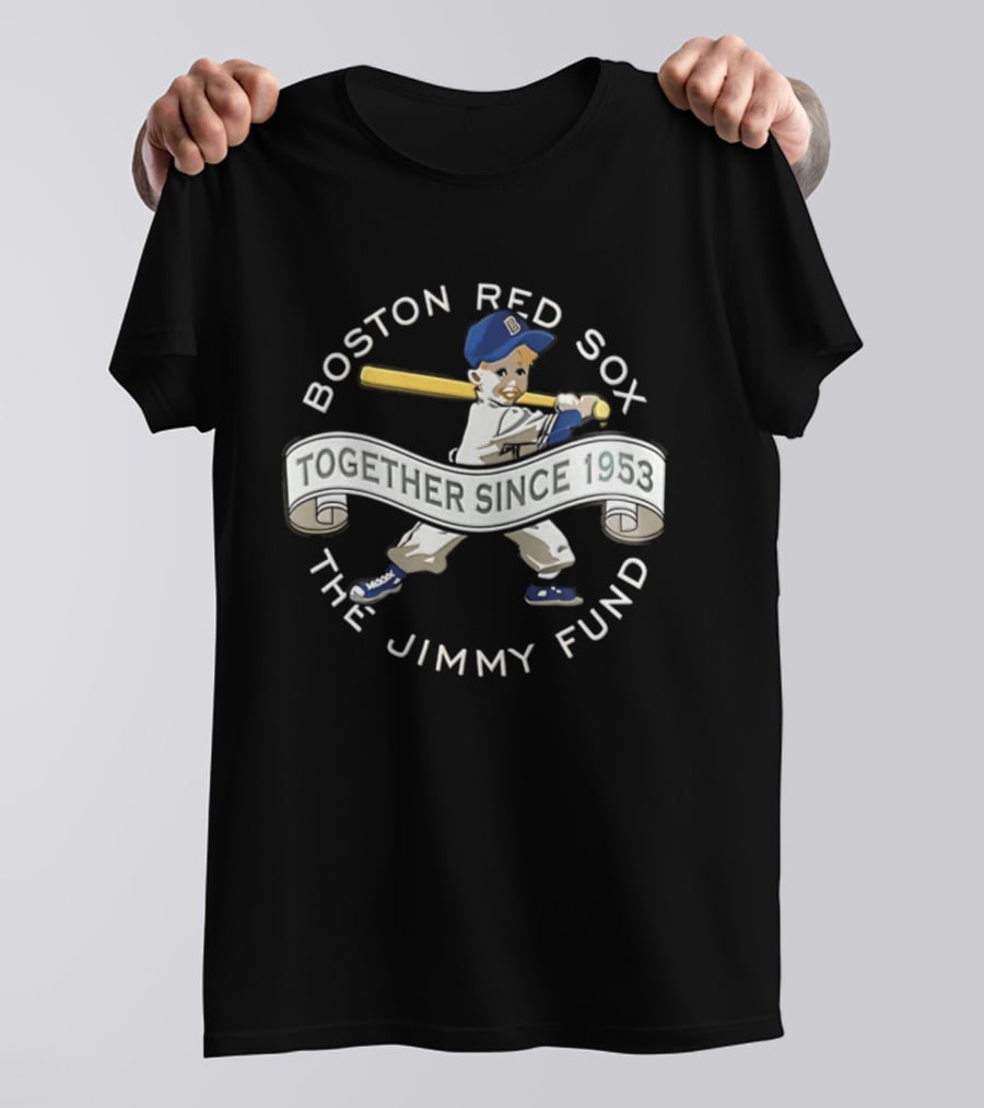 Boston Red Sox Together Since 1953 The Jimmy Fund Baseball 2026 Strike Out Cancer T-Shirt