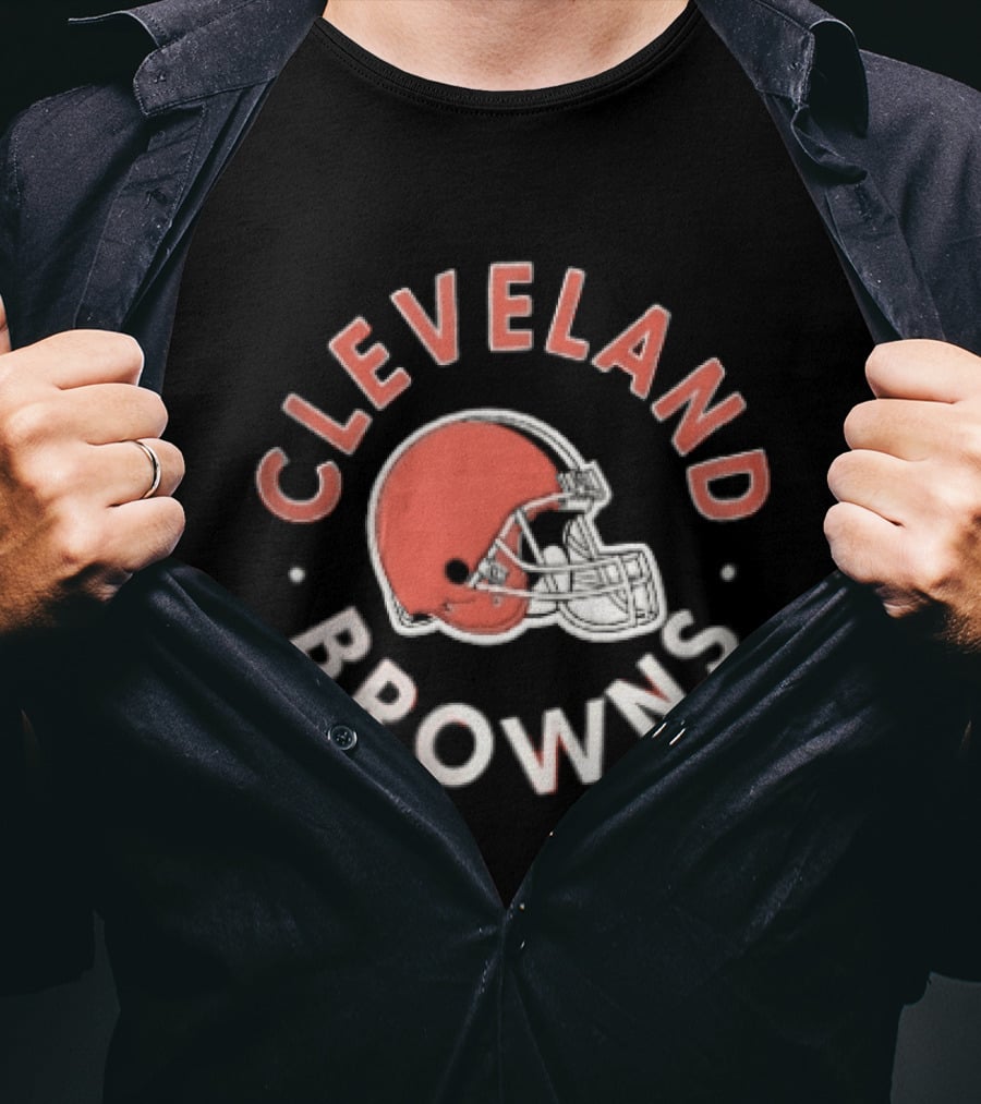 Cleveland Browns Football Helmet Team Fan T-Shirt