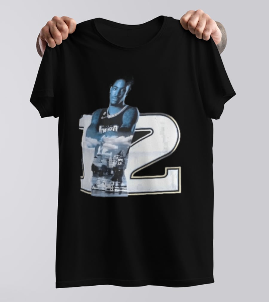 Essentials Ja Morant Black Memphis Grizzlies Player Number 12 T-Shirt