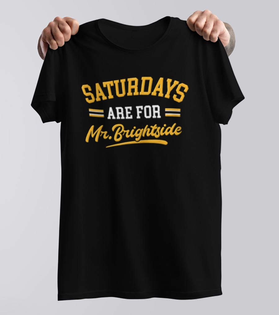 Saturdays Are For Mr. Brightside Lyrics Fun T-Shirt