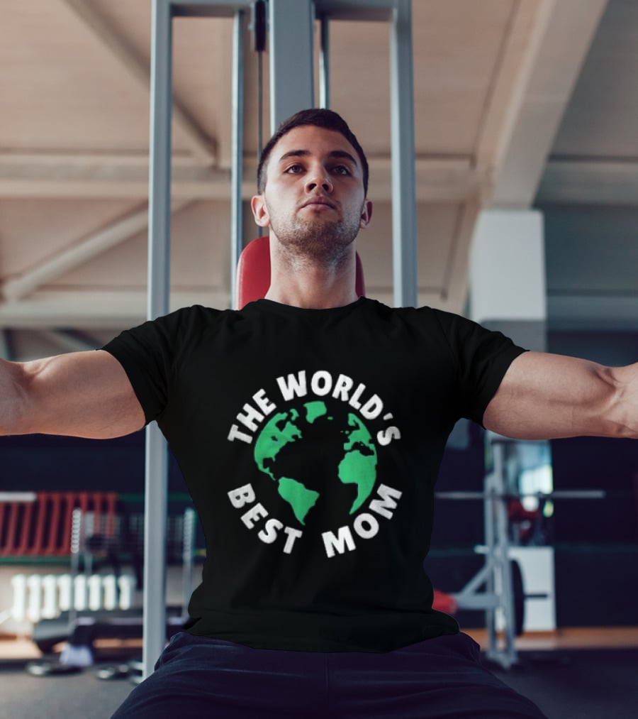 The World's Best Mom Earth Globe T-Shirt