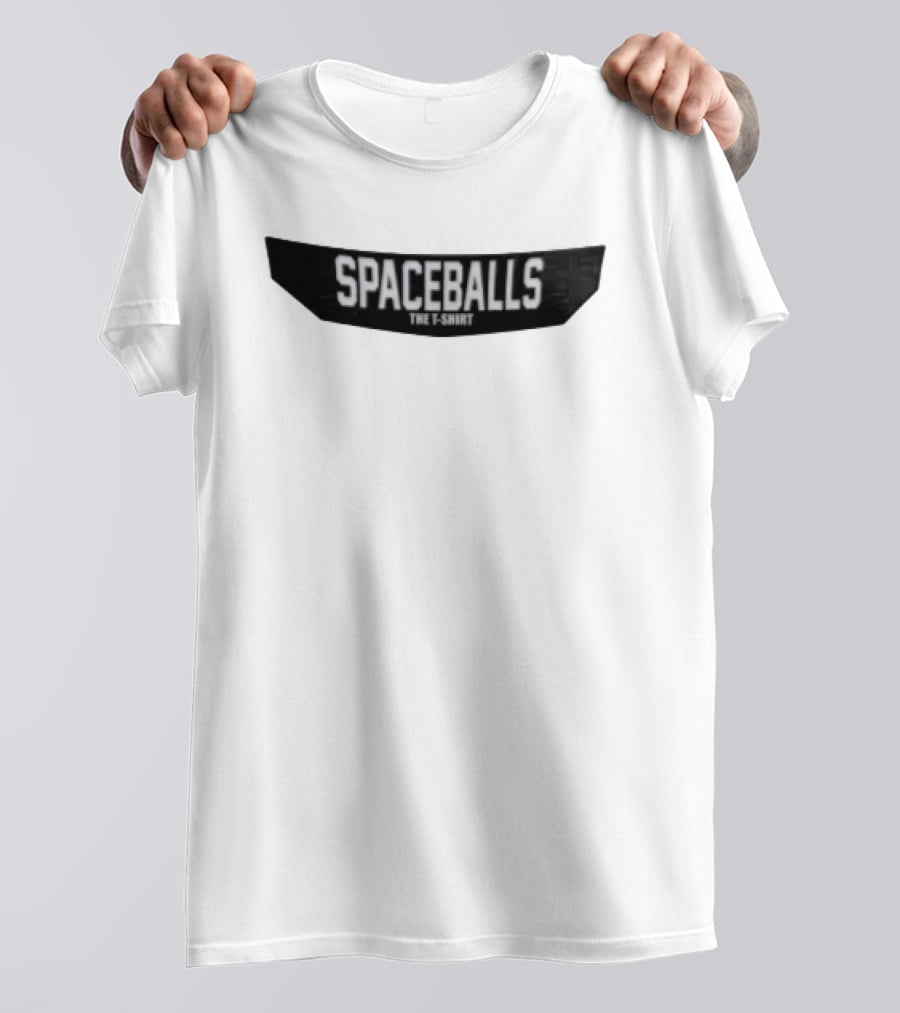 Spaceballs The Geometric Black Banner Block Lettering T-Shirt