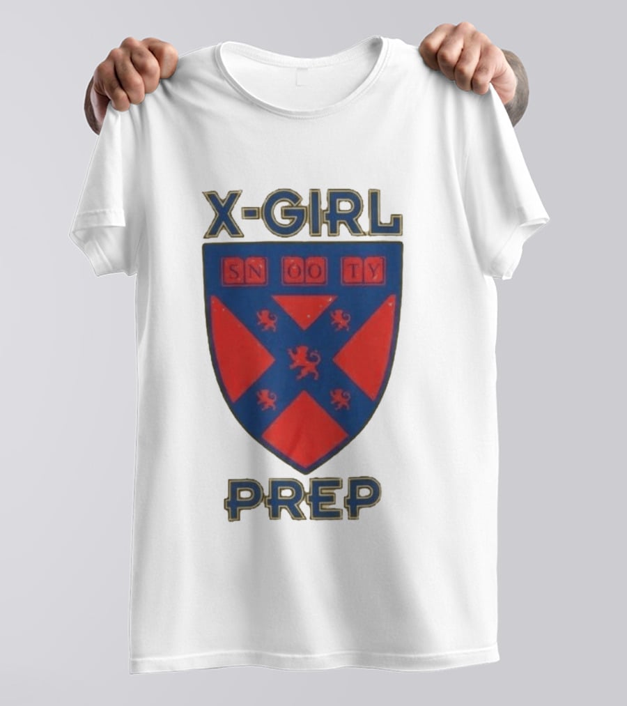 X Girl Prep Snooty Shield Emblem Lions T-Shirt