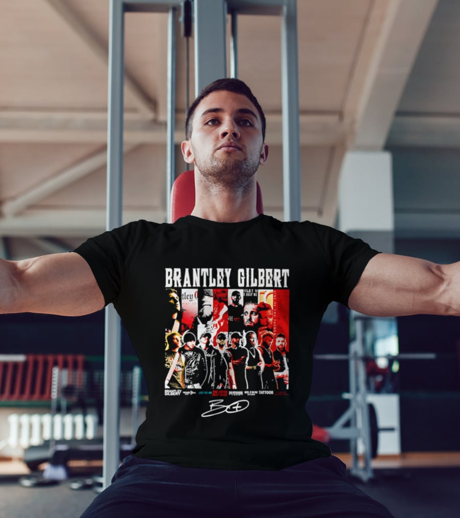 Brantley Gilbert Live Tour Band Sins Of The Father The Devil Don't Sleep Signature T-Shirt