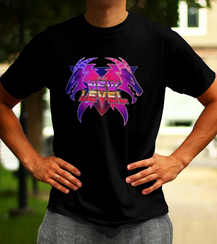 The New Level Dual Dragon Emblem Level Up T-Shirt