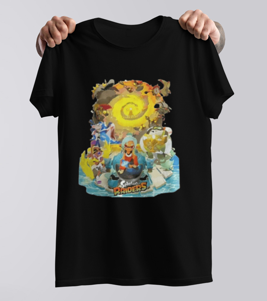 Splatoon Raiders Dive Deep Adventure With Iconic Characters And Vibrant Ocean Themes T-Shirt