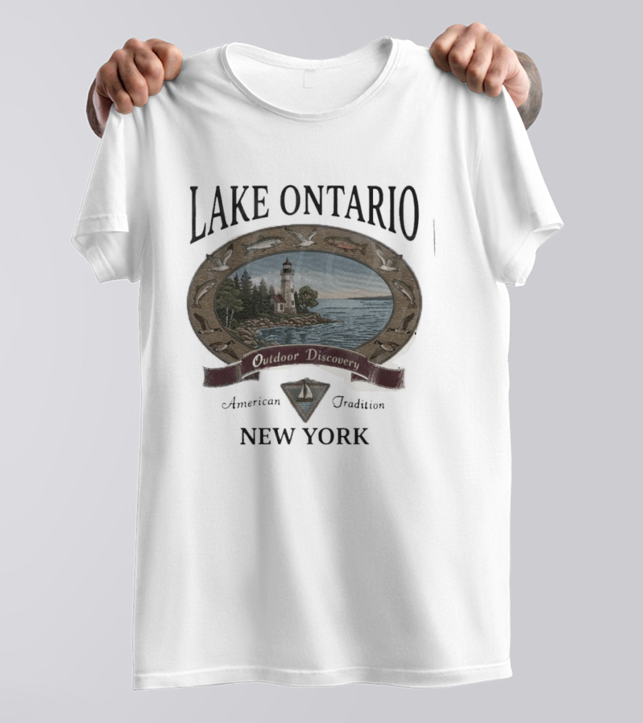 Lake Ontario Outdoor Discovery American Tradition New York T-Shirt