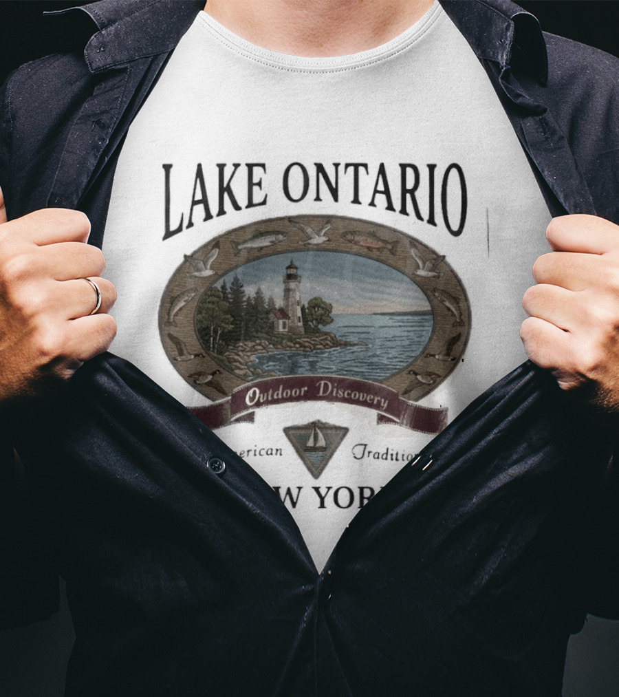 Lake Ontario Outdoor Discovery American Tradition New York T-Shirt