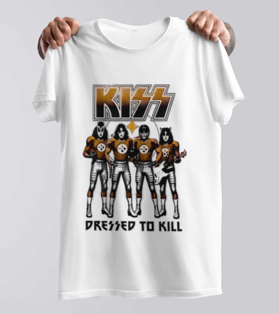 Pittsburgh Steelers KISS Dressed To Kill Football Fan Gear T-Shirt