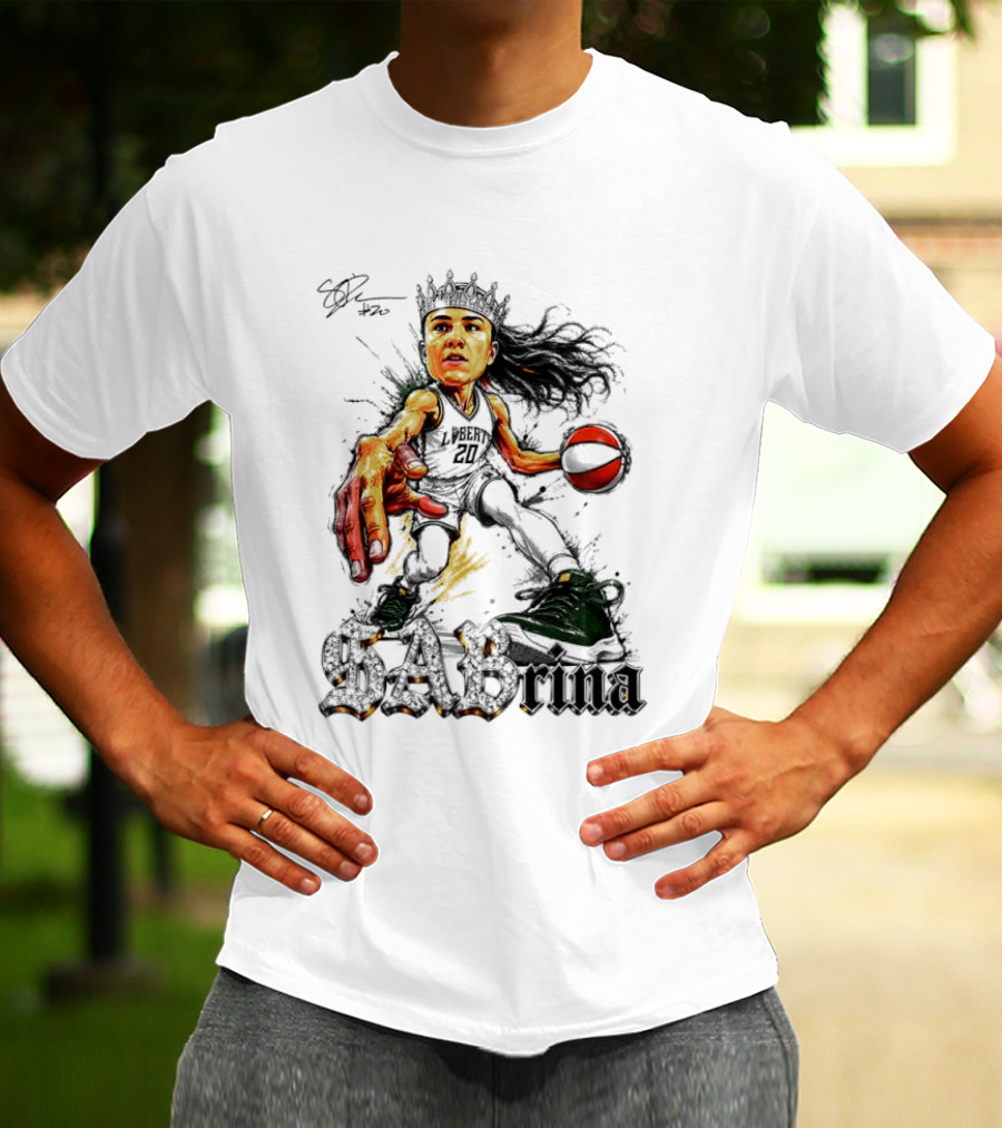 Sabrina 20 Liberty Basketball Player Art Slam Dunk T-Shirt