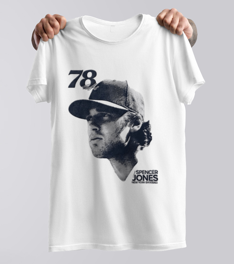 Spencer Jones No 78 New York Yankees MLB Lineage Series T-Shirt