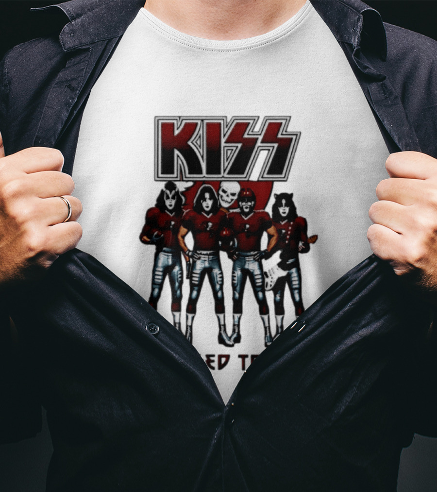 KISS Tampa Bay Buccaneers Dressed To Kill Football T-Shirt