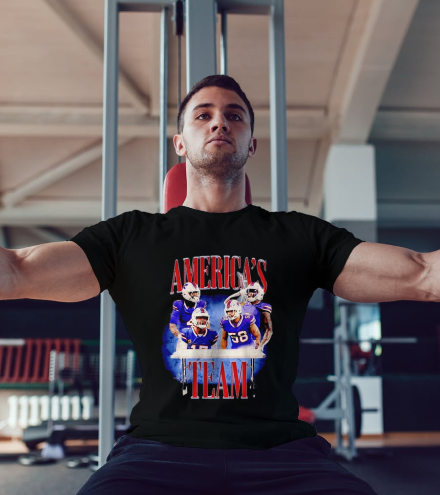 Buffalo Bills America's Team Players Table Celebration T-Shirt