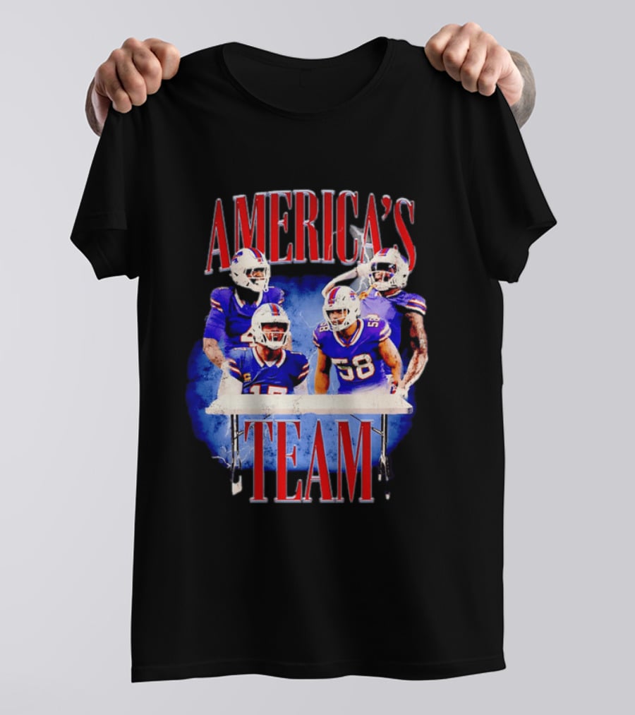 Buffalo Bills America's Team Players Table Celebration T-Shirt