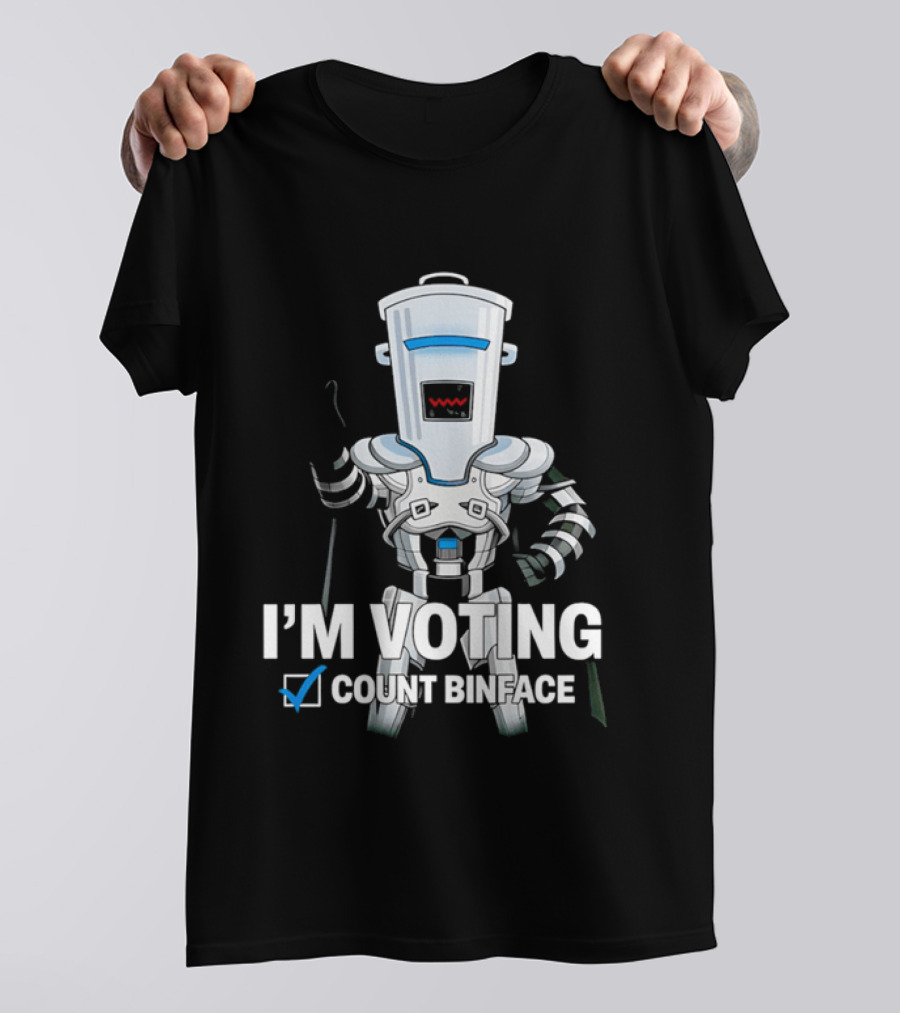 I'm Voting Count Binface Bin Farage Election Humor T-Shirt