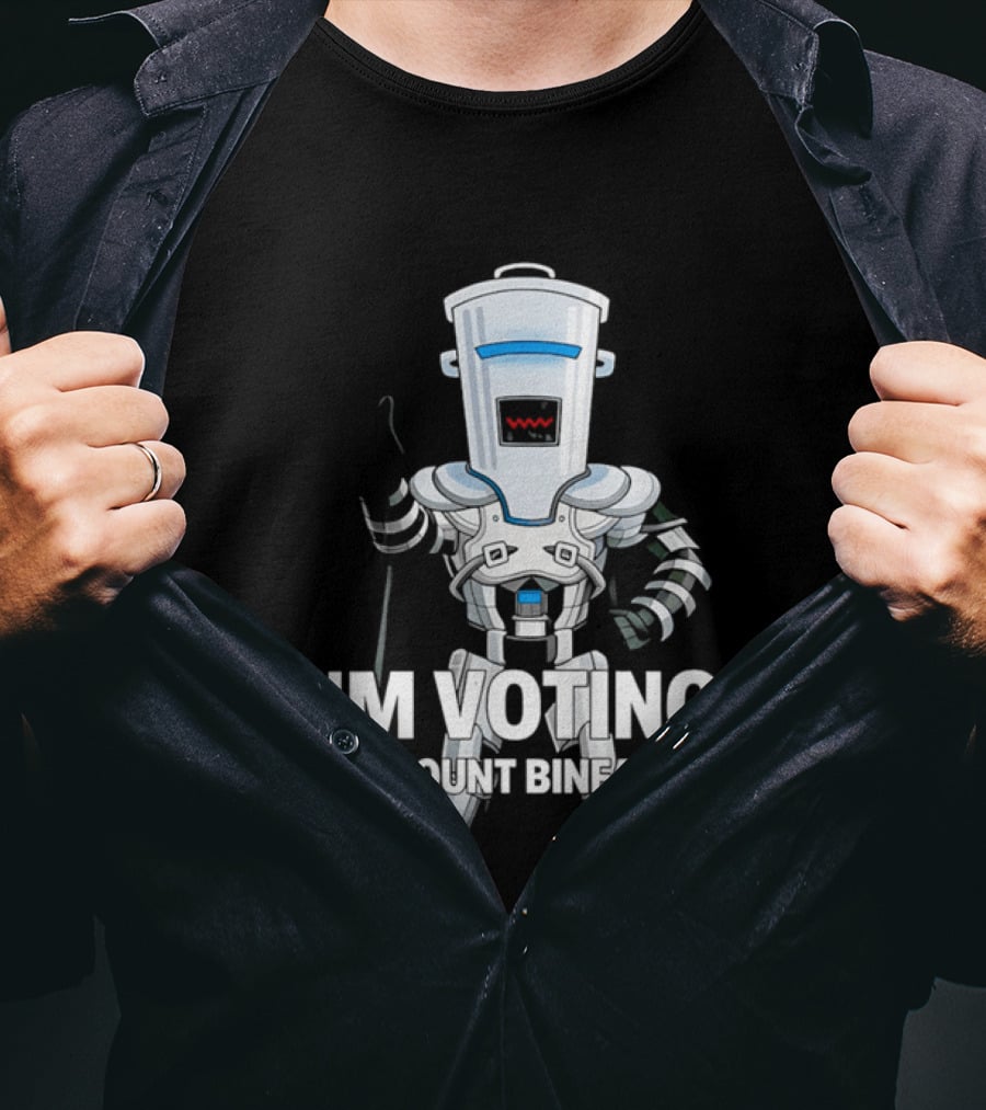 I'm Voting Count Binface Bin Farage Election Humor T-Shirt