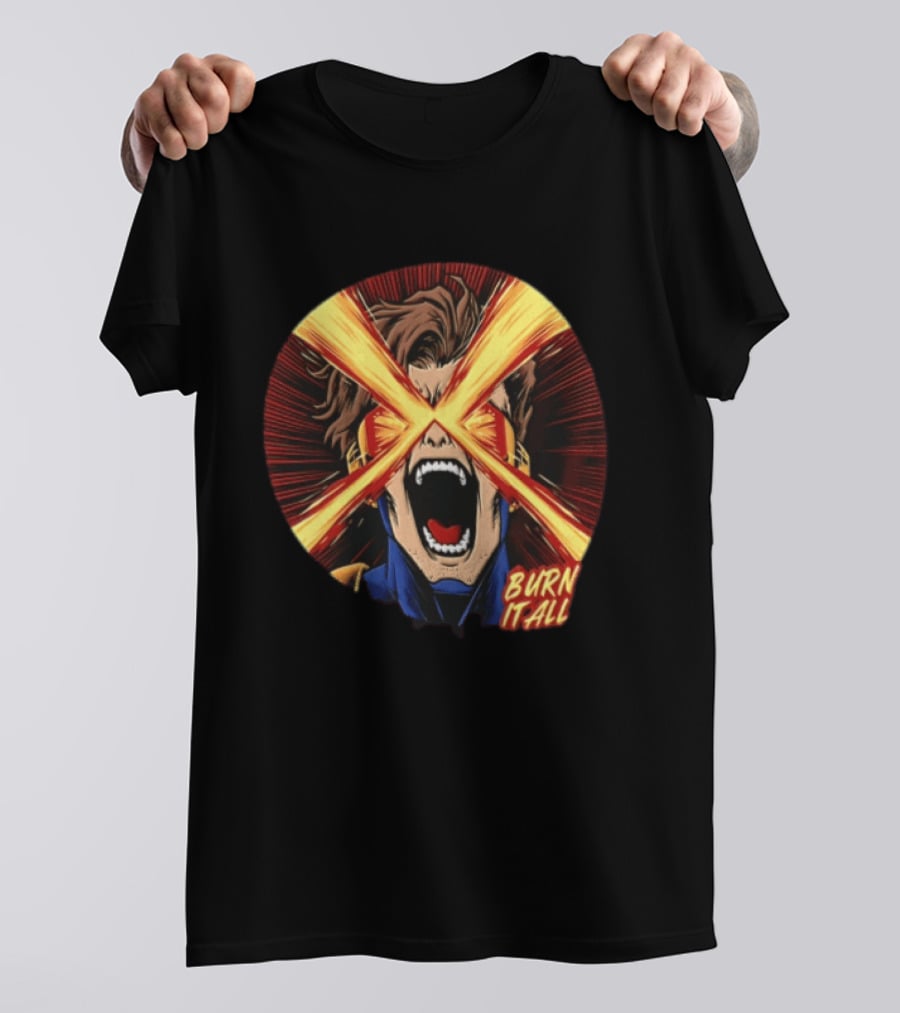 Burn It All Scream Visor Optic Beams T-Shirt