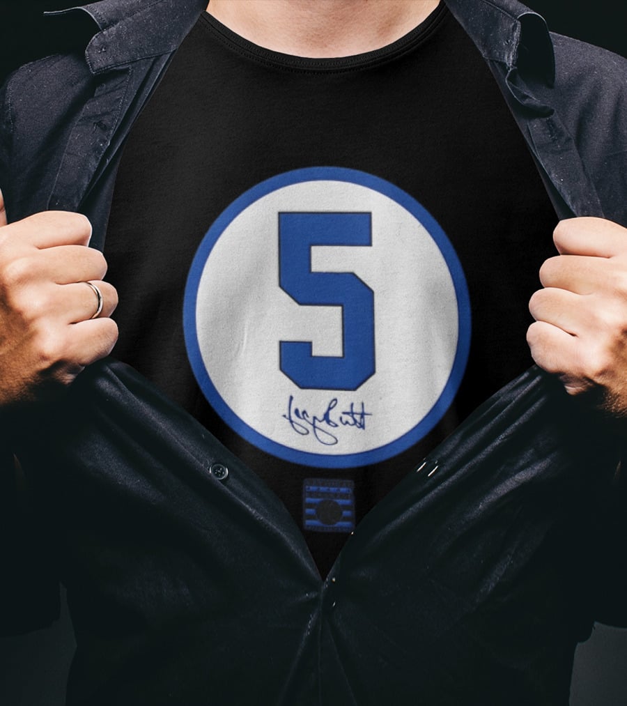 George Brett Number 5 Kansas City Royals MLB Signature Edition T-Shirt