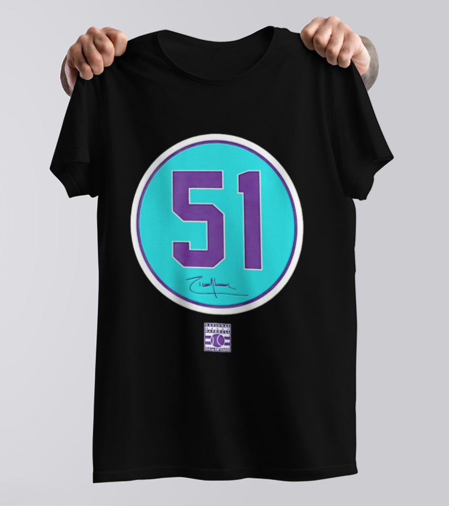 Randy Johnson 51 Arizona Diamondbacks Hall Of Fame National T-Shirt