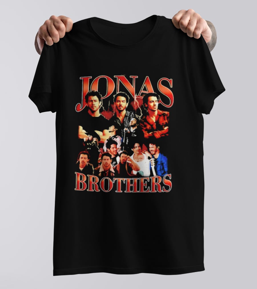 Jonas Brothers Tour Collage Fans Classic Compilation T-Shirt