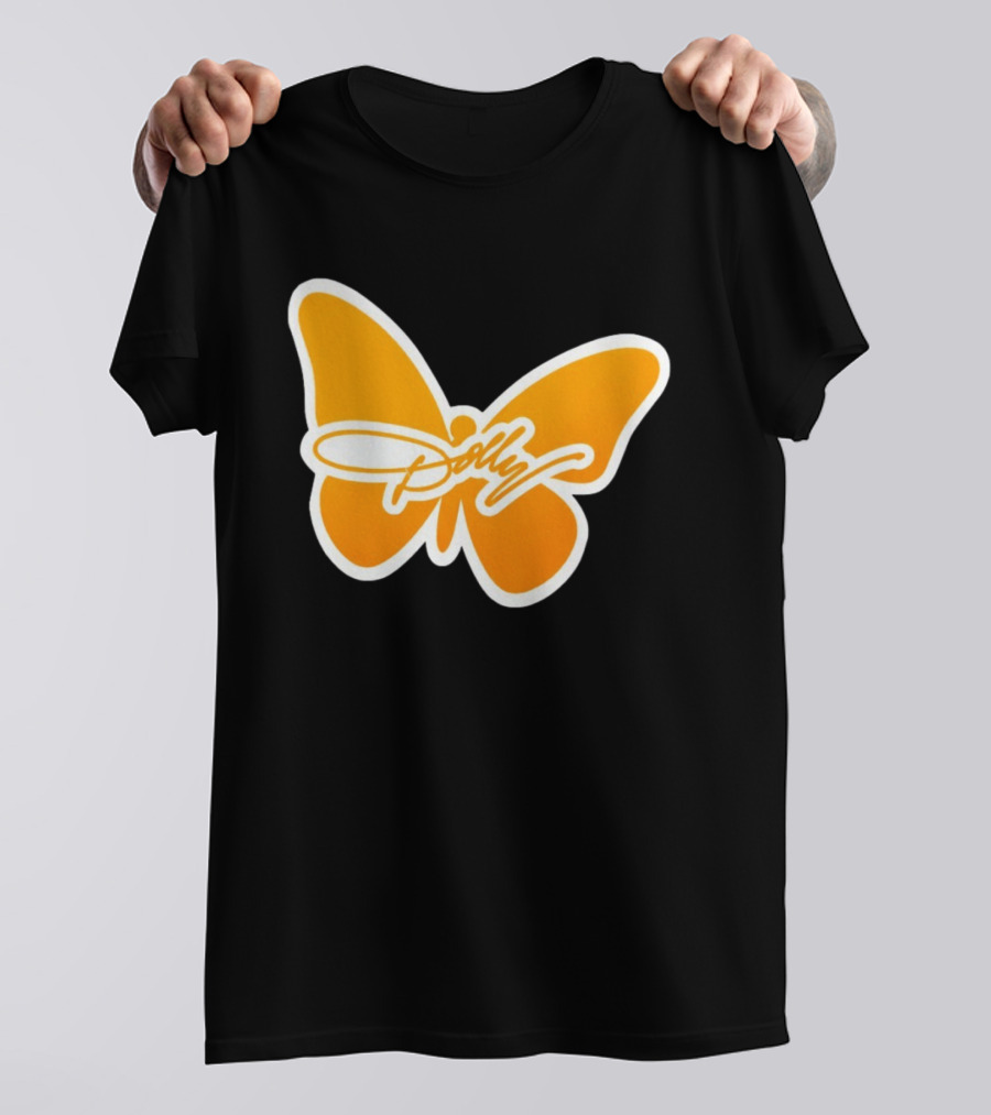 Tennessee Dolly Parton Butterfly Heritage Football T-Shirt