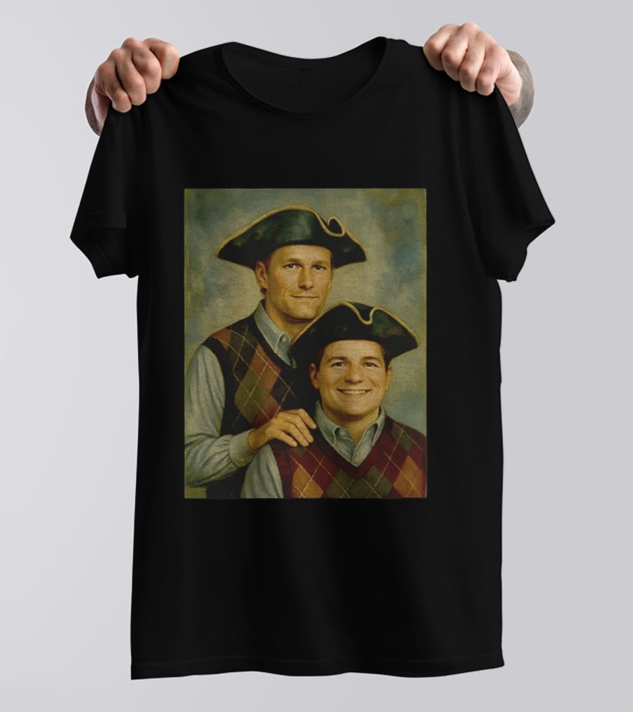Tom Brady Drake Maye Step Brothers Colonial Costume T-Shirt