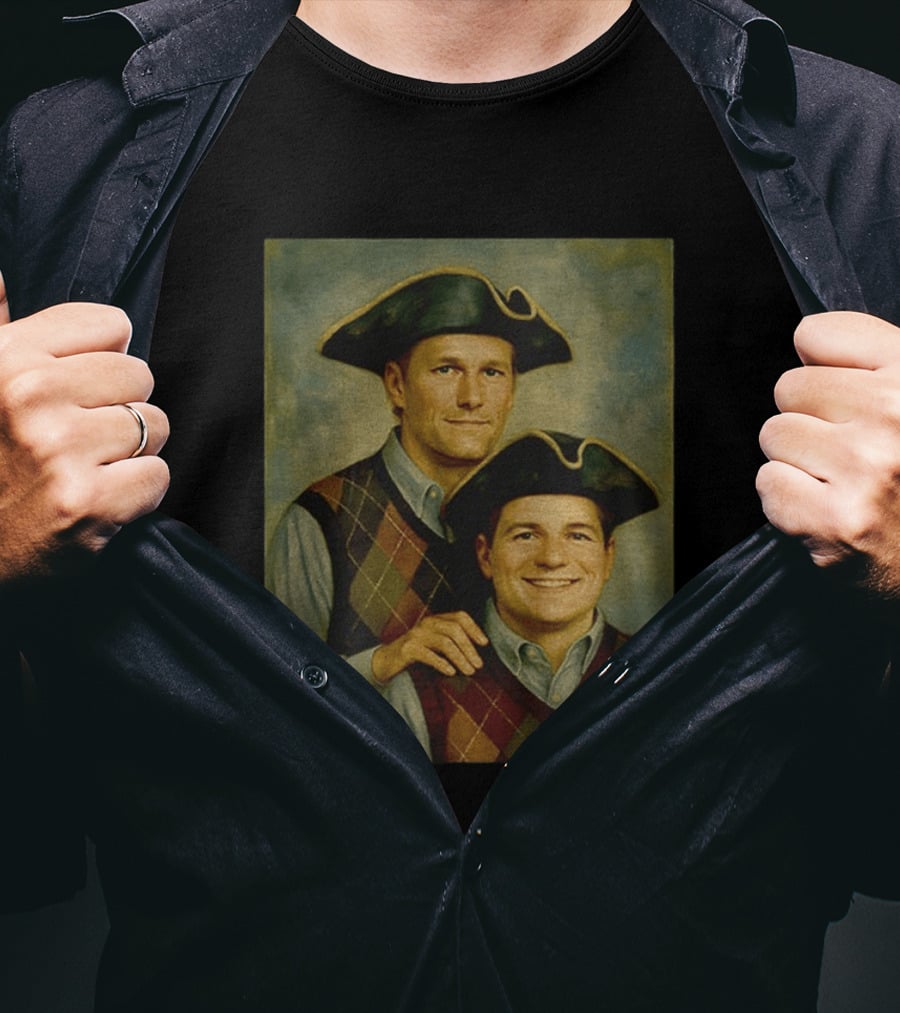 Tom Brady Drake Maye Step Brothers Colonial Costume T-Shirt