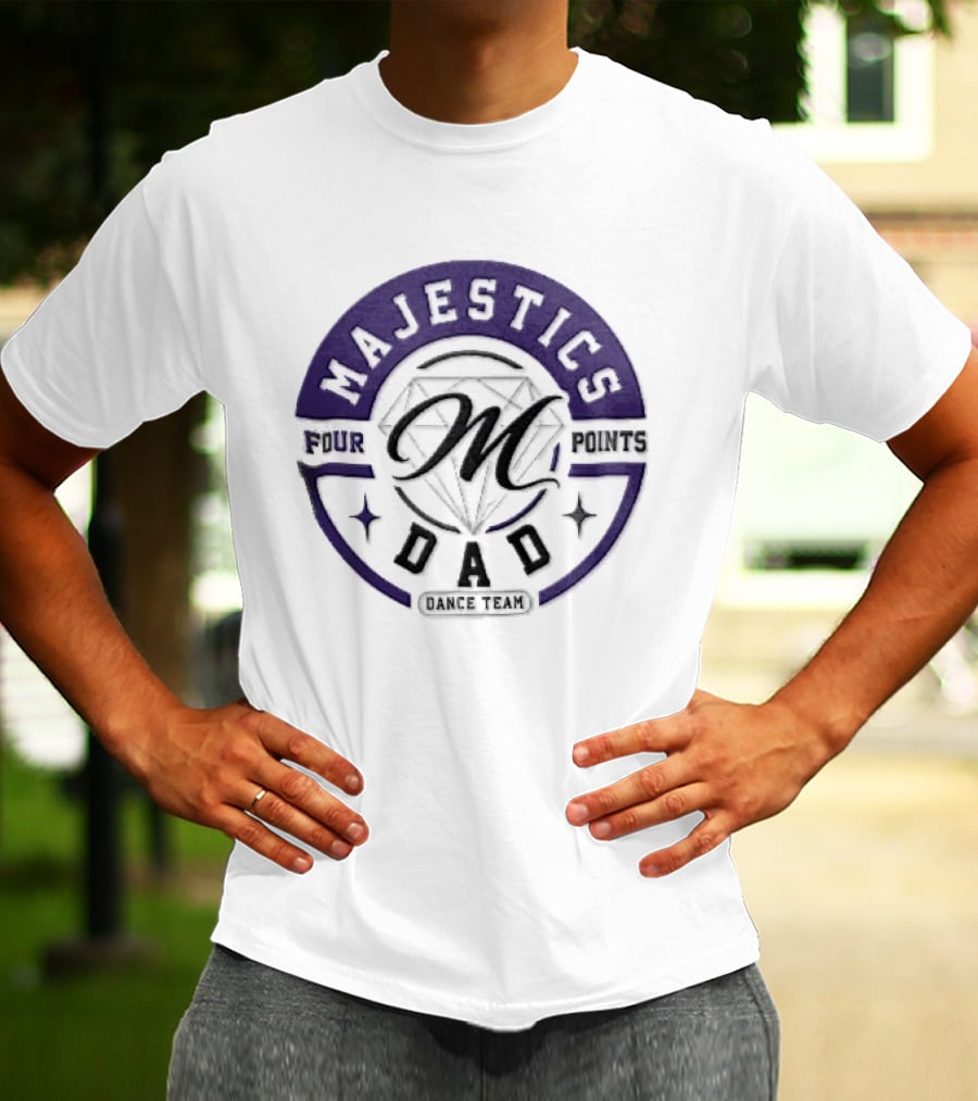 Four Points Majestics Dad Dance Team M Diamond Sparkles T-Shirt