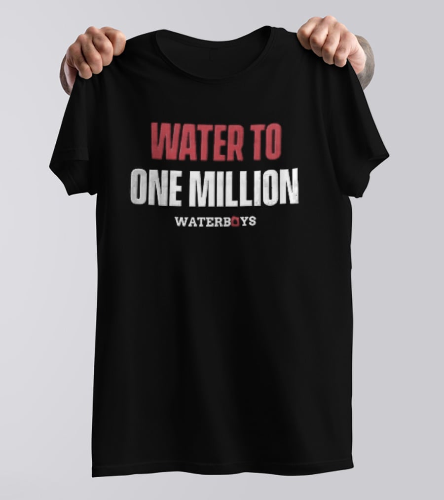 Waterboys Water To One Million Distressed Red White T-Shirt