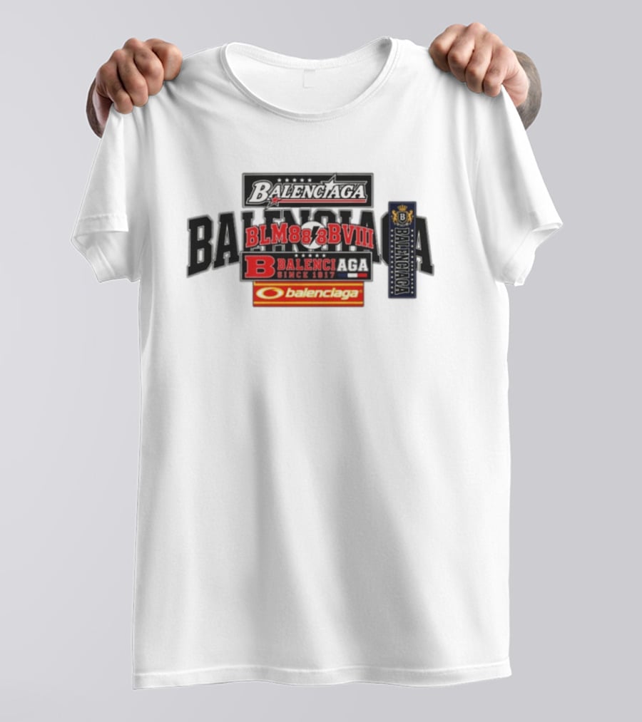 BALENCIAGA BLM888BVIII Since 1917 Balenc B T-Shirt