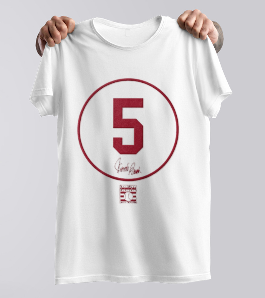 Johnny Bench 5 Cincinnati Reds MLB Signature Number T-Shirt