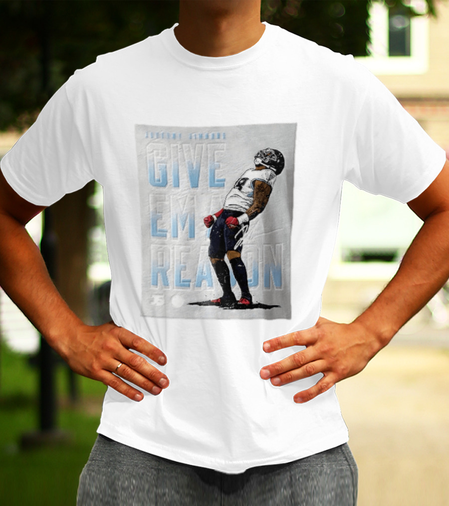 Tennessee Titans Give Em A Reason Jeffery Simmons 98 Flexing T-Shirt