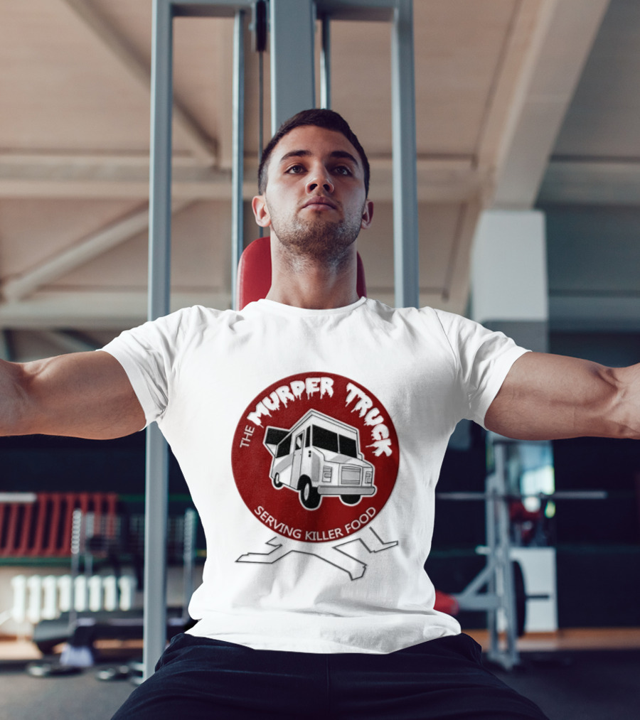 The Murder Truck Serving Killer Food Red Circle T-Shirt