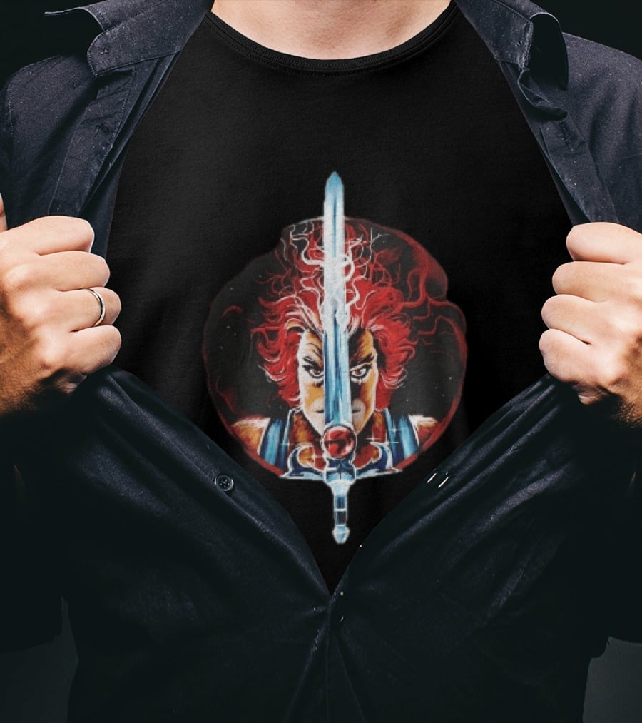 Lion O Thundercats Sword Of Omens Fiery Red Mane T-Shirt