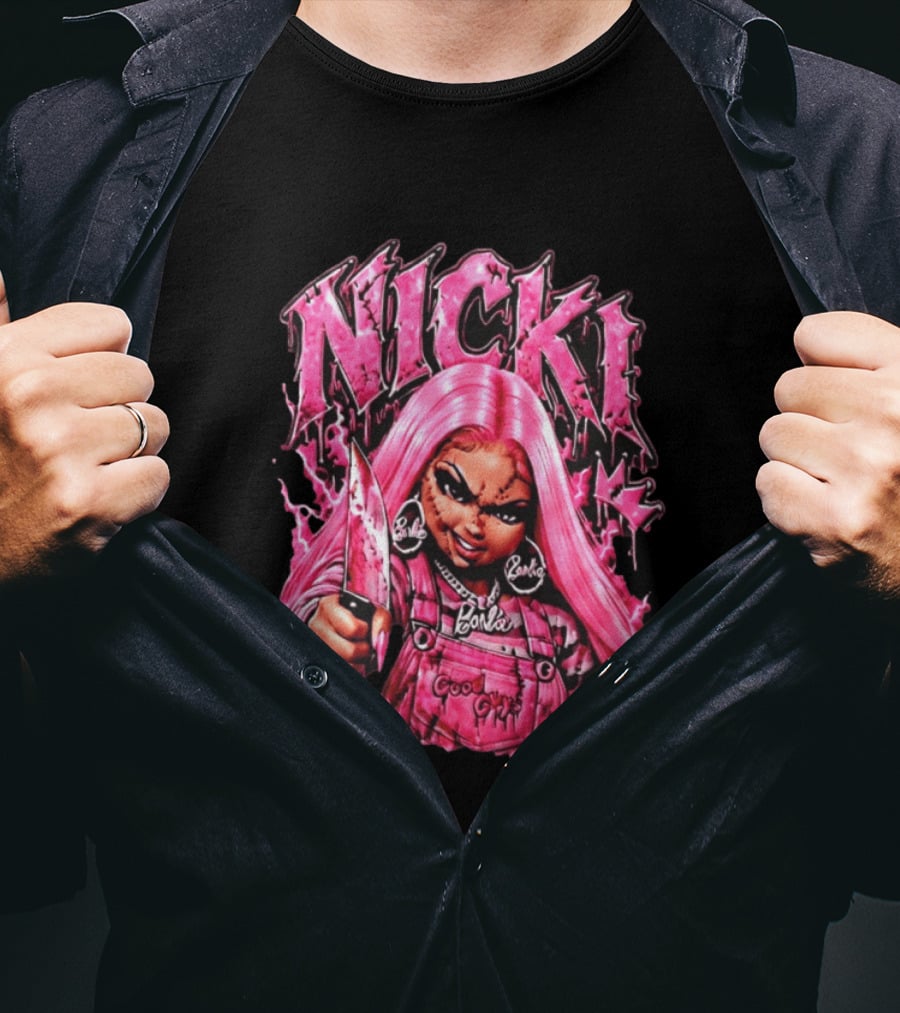 Nicki Chucky Barbie Good Guys Pink Halloween 2026 T-Shirt