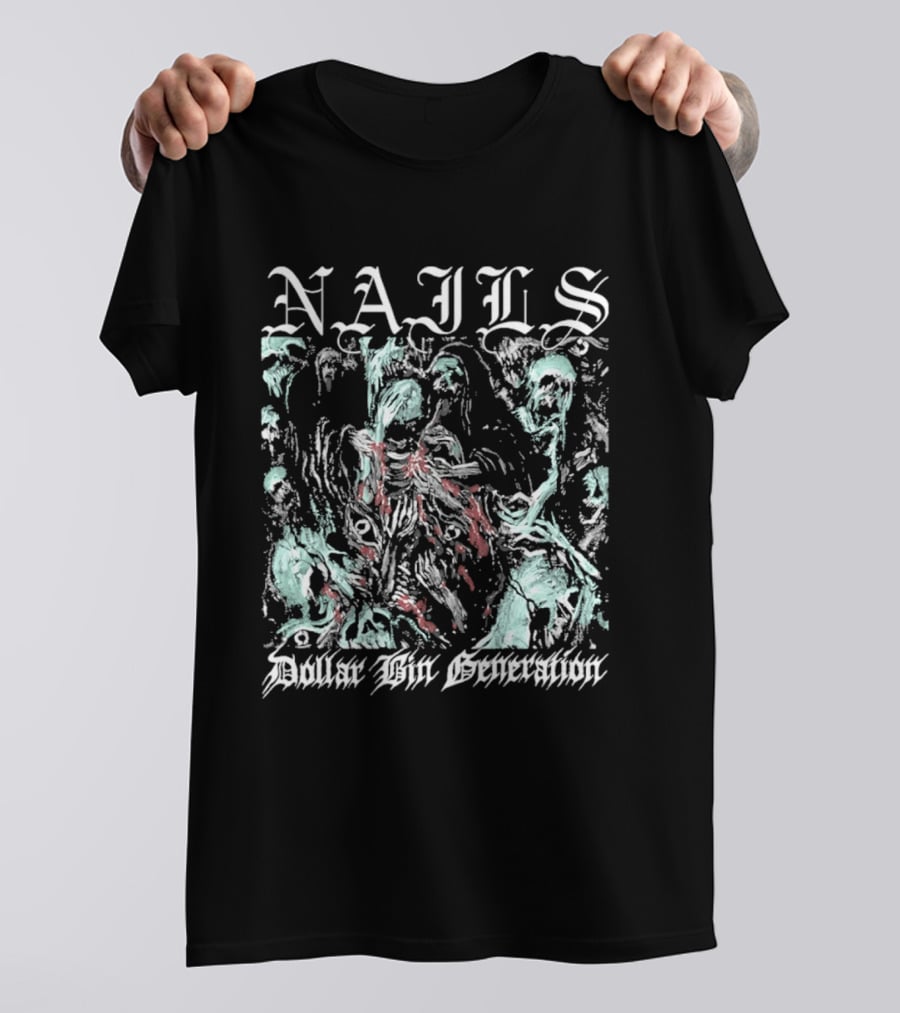 Nails Dollar Bin Generation Grunge Aesthetic T-Shirt