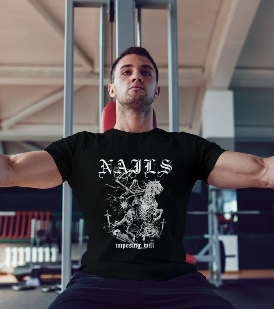 Nails Imposing Will Horse Warrior T-Shirt
