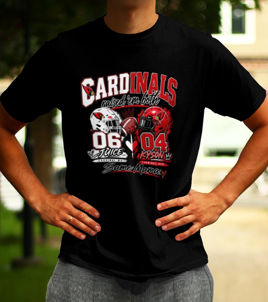 Cardinals Raised 'em Both 06 White Juice Vs 04 Red Kyson Bax Memx T-Shirt