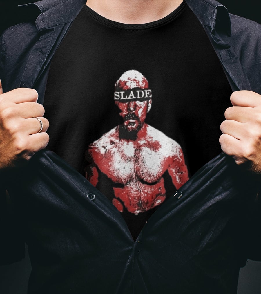Slade Warrior Bleeding Covered In Blood Bold Headband T-Shirt