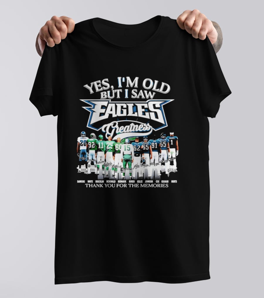 Philadelphia Eagles Greatness Thank You For The Memories T-Shirt
