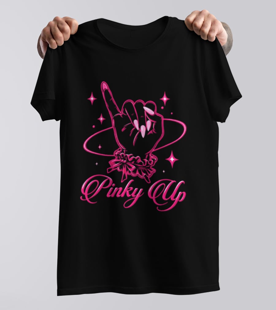 Wildworld Tour 2026 Pinky Up Hand Gesture Sparkling T-Shirt