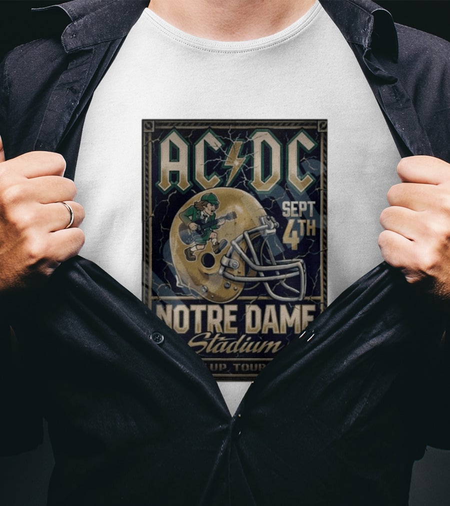 ACDC Notre Dame Stadium September 4th PWR Up Tour 2026 T-Shirt