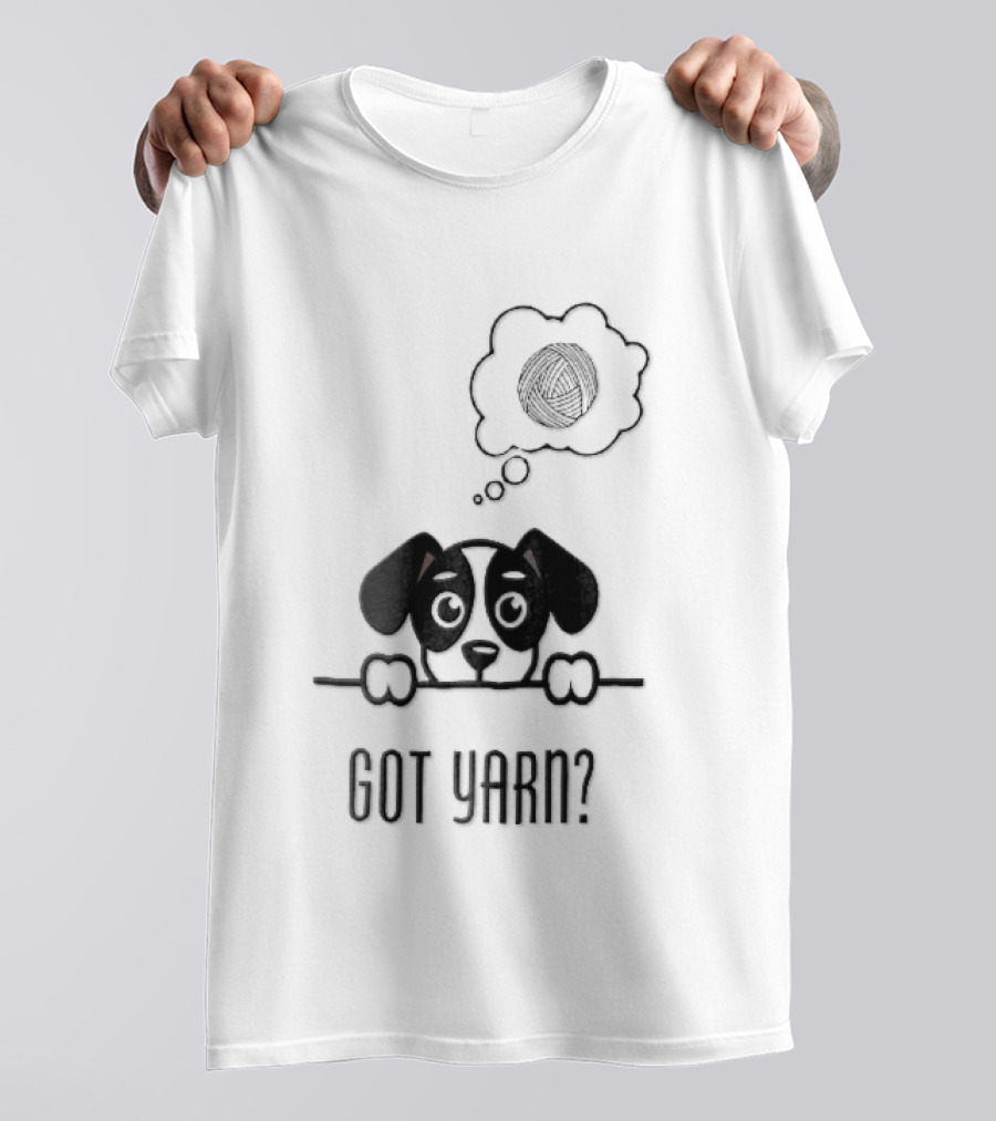 Got Yarn Puppy Dog Dreaming Of Yarn Ball T-Shirt