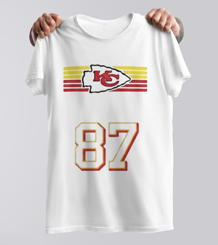 Travis Kelce Kansas City Chiefs KC Logo 87 T-Shirt