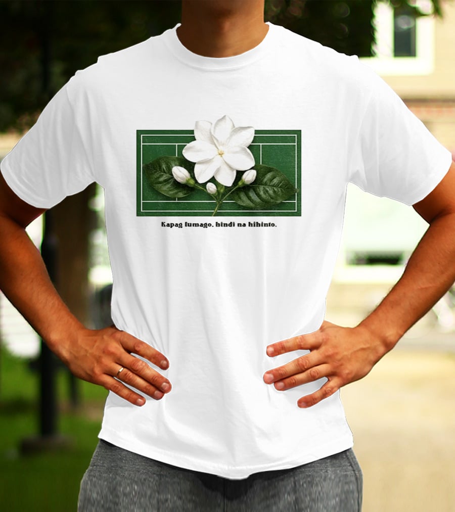 Alex Eala Sampaguita Kapag Lumago Tennis Court Motif T-Shirt
