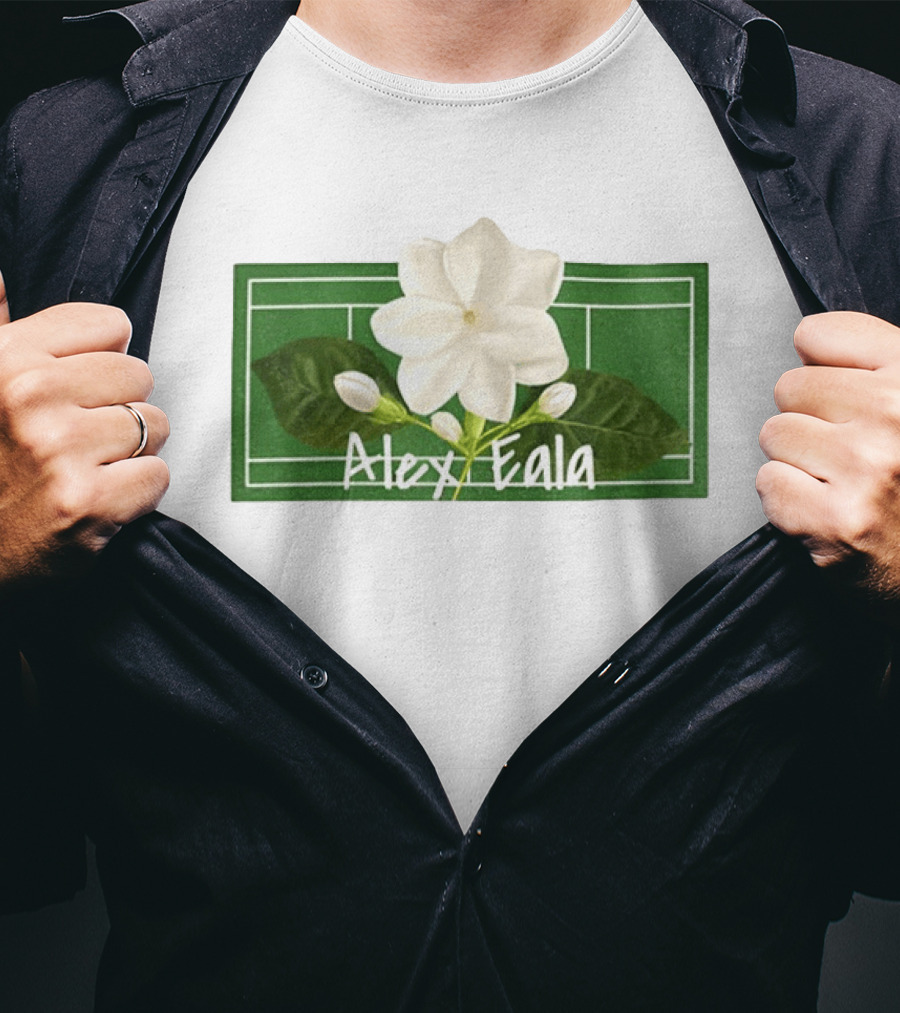 Alex Eala Sampaguita Tennis Court Blossom T-Shirt