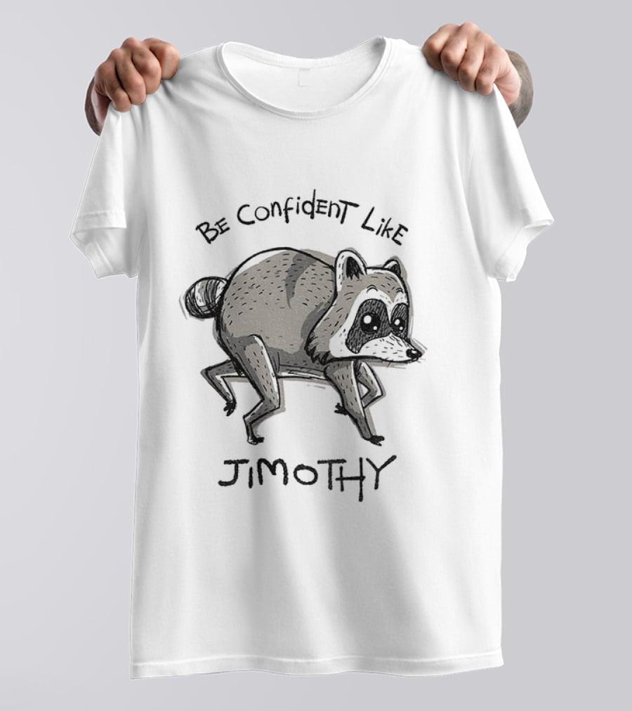 Be Confident Like Jimothy Raccoon T-Shirt