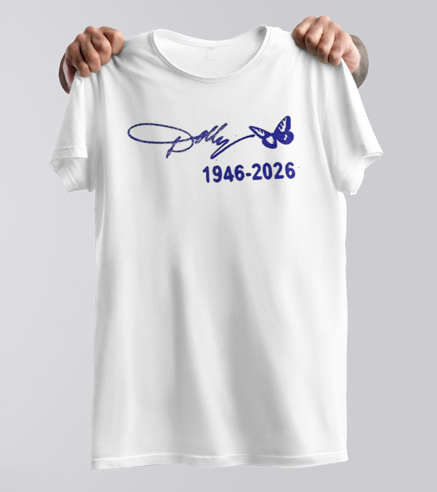 Dolly Parton Signature Butterfly 1946 2026 T-Shirt