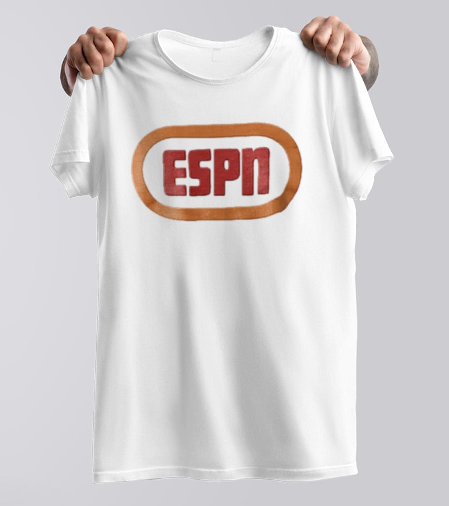 ESPN Oval Border Classic Style Retro Sports T-Shirt